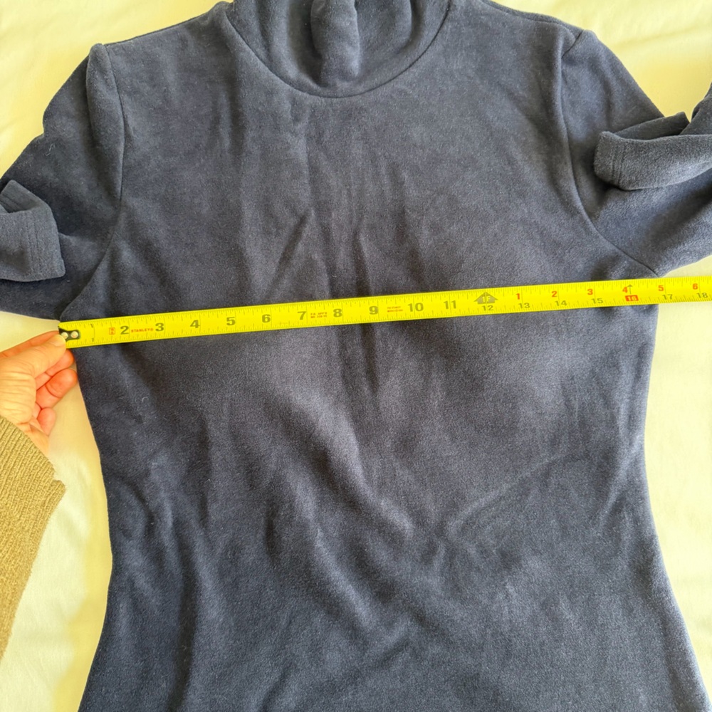 OGL MaxWarm Brami Smoky Navy Blue Long Sleeve Turtleneck - Picture 16 of 16